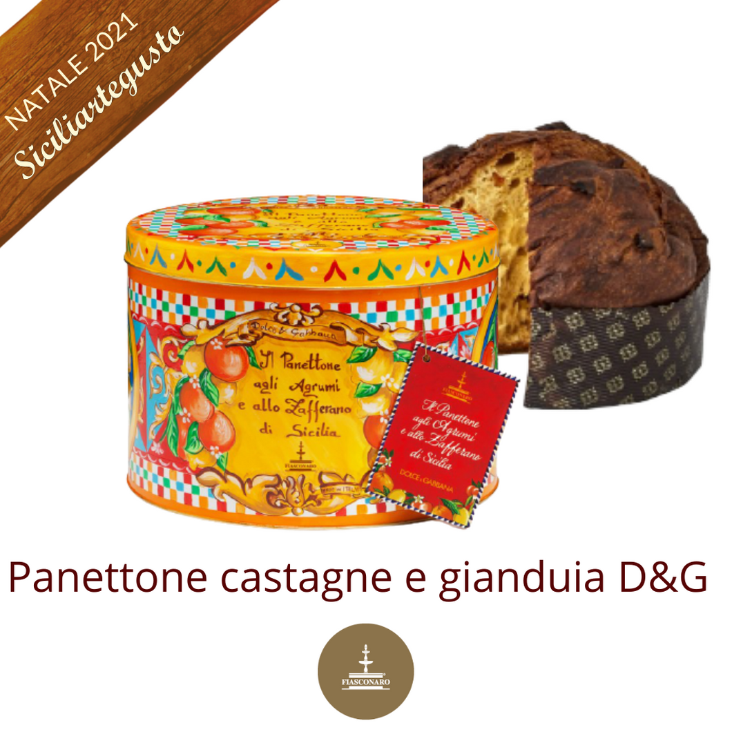 PANETTONE DOLCE&GABBANA ALLE CASTAGNE E AL GIANDUIA 1000 g