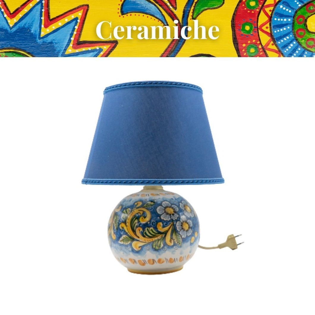 Lampada in ceramica di Caltagirone